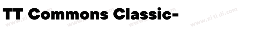 TT Commons Classic字体转换